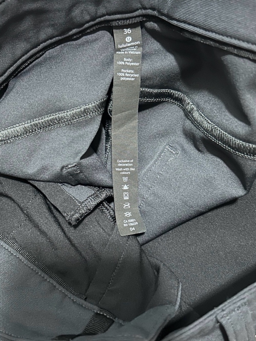 Lululemon ABC Pant Classic Fit Canvas Golf Athletic Stretch Sweat Wicking Pants - Picture 7 of 7
